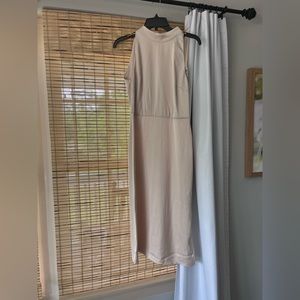 Sam Edelman High Neck Champagne Dress - NWTs Never Worn Size 4